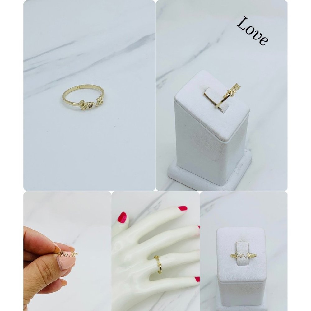 10k Solid Gold Ring Minimalist Stackable Crown, B… - image 8